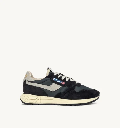 SNEAKERS REELWIND LOW IN NYLON E SUEDE NERA NC05