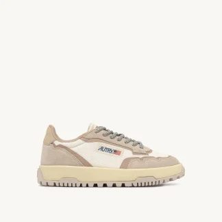 SNEAKERS WILDPACE LOW IN MESH E SUEDE COLORE WHISPER WHITE E SAND