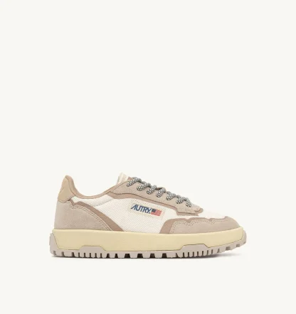SNEAKERS WILDPACE LOW IN MESH E SUEDE COLORE WHISPER WHITE E SAND