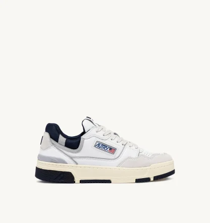 SNEAKERS CLC LOW IN PELLE E SUEDE COLORE BIANCO E SPACE