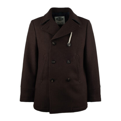 Camplin Peacoat ISLAND – S Marrone scuro