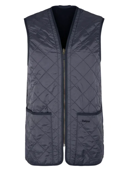 Barbour Gilet trapuntato/fodera con zip Polarquilt blue