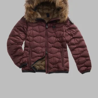 Blauer PIUMINO CON BORDO IN PELLICCIA ALDIE  Red 50A Interno Lontra