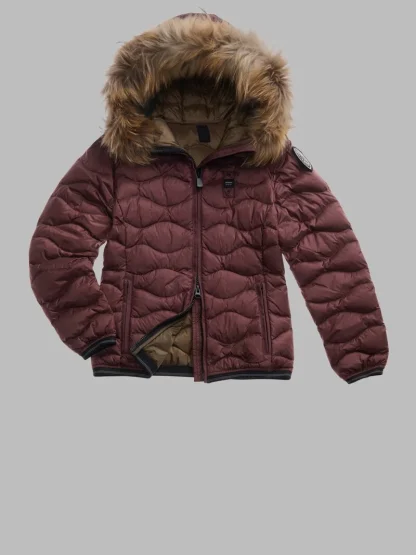 Blauer PIUMINO CON BORDO IN PELLICCIA ALDIE  Red 50A Interno Lontra