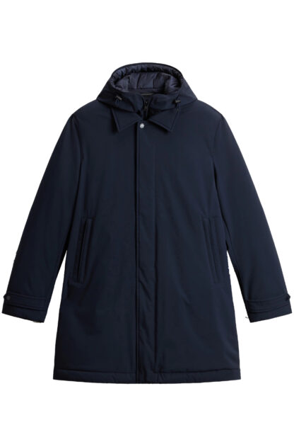 Woolrich  Stretch 2-in-1 Carcoat - Men's Nylon Stretch Overcoat Blu
