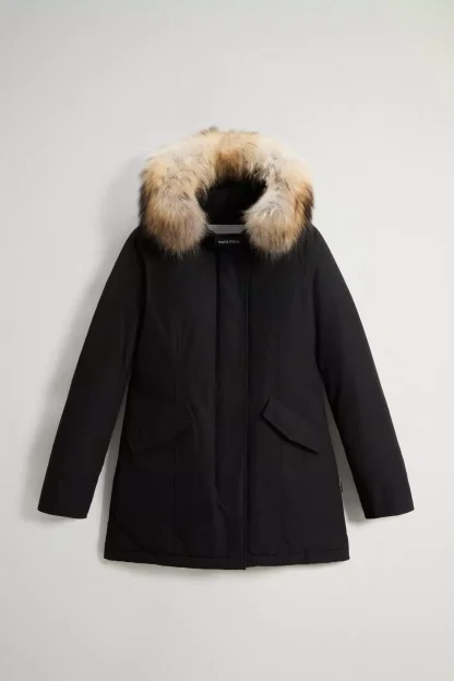 Woolrich W'S AArctic Parka in Ramar Cloth con pelliccia removibile black