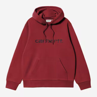 Carhartt WIP Hooded Carhartt Sweatshirt Scarlet / Graphite