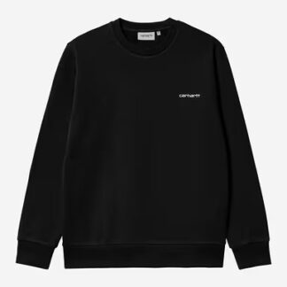 Carhartt WIP Script Embroidery Sweatshirt Black / White