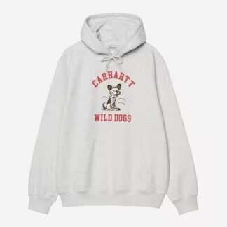 Carhartt WIP Hooded Wild Dog Sweatshirt Ash Heather